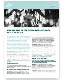 Insolvency Brexit considerations