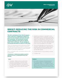 Commercial contracts Brexit considerations